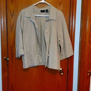 "Erika" khaki lightweight jacket